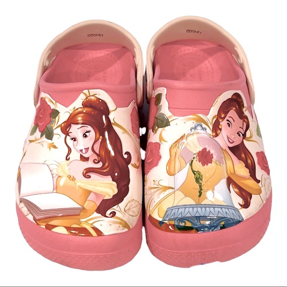 CROCS Shoes Disney Beauty And The Beast Belle Girls Crocs Size